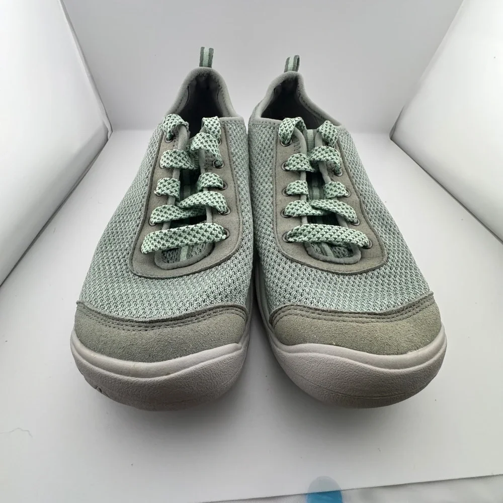 KEEN Lorelai Mesh Sneakers Women 9.5 Green Low Top Walking Shoes 1020372
